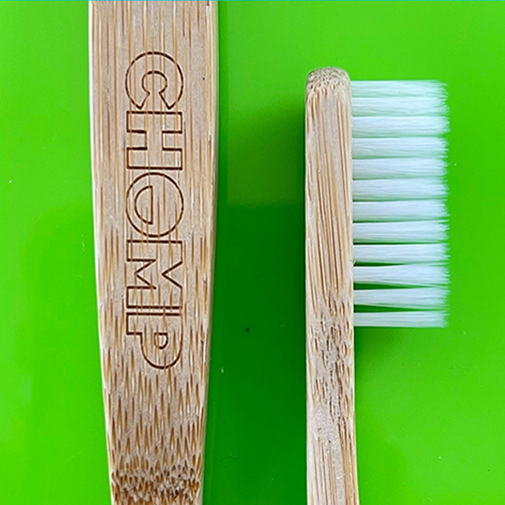 CHOMP Bamboo Flossing Toothbrush 1-Pack