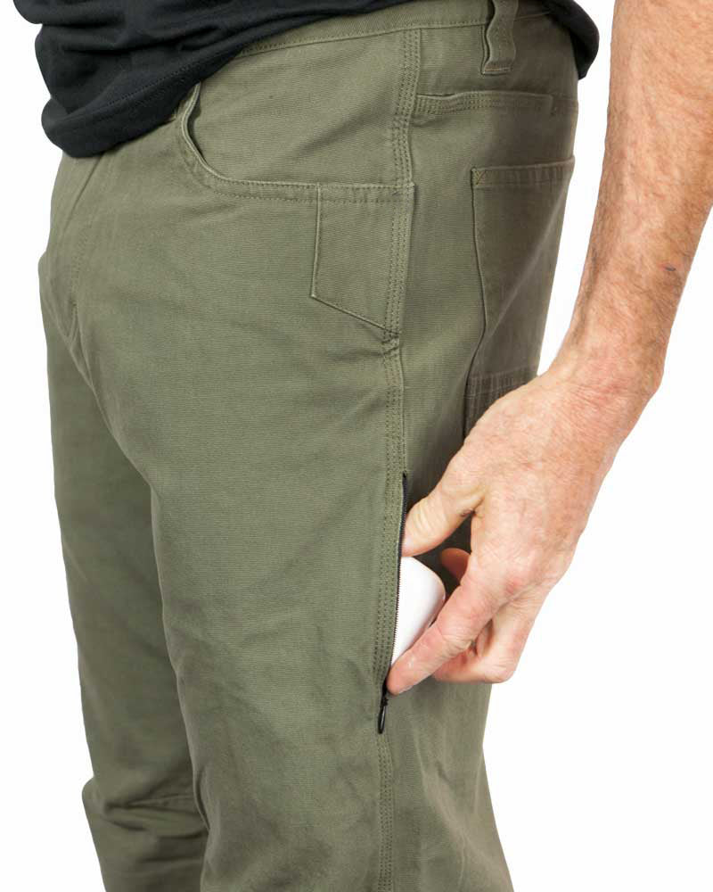 Pantalones Trailblazer Corte Entallado - Oliva Oscuro