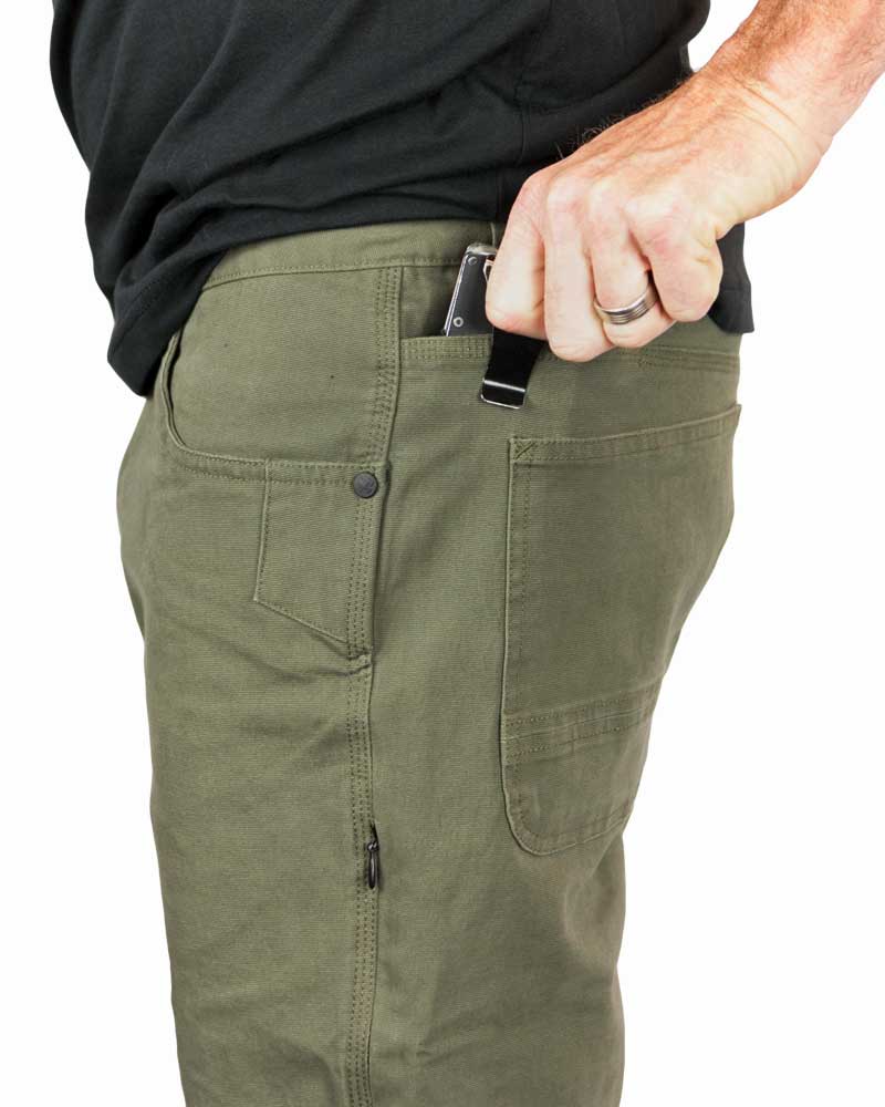 Pantalones de corte estándar Trailblazer - Verde olivo oscuro