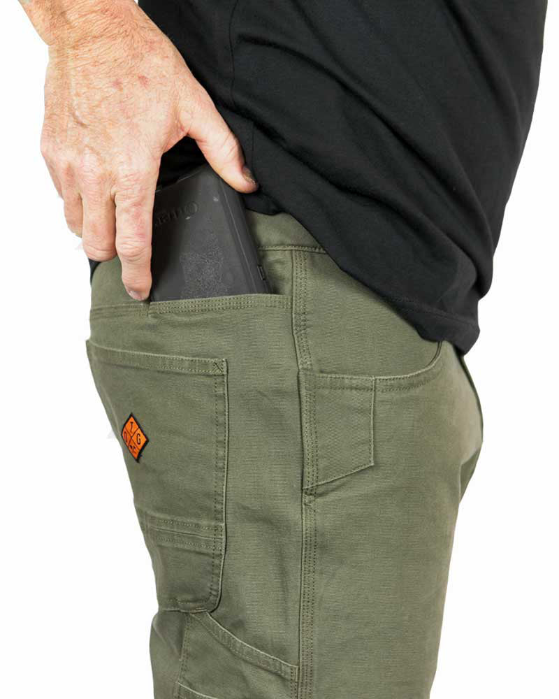 Pantalones Trailblazer Corte Entallado - Oliva Oscuro