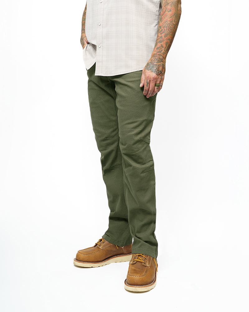 Pantalones Trailblazer Corte Entallado - Oliva Oscuro