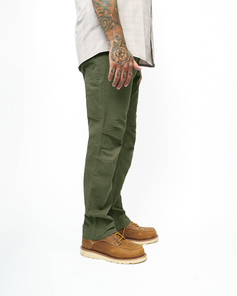 Pantalones Trailblazer Corte Entallado - Oliva Oscuro