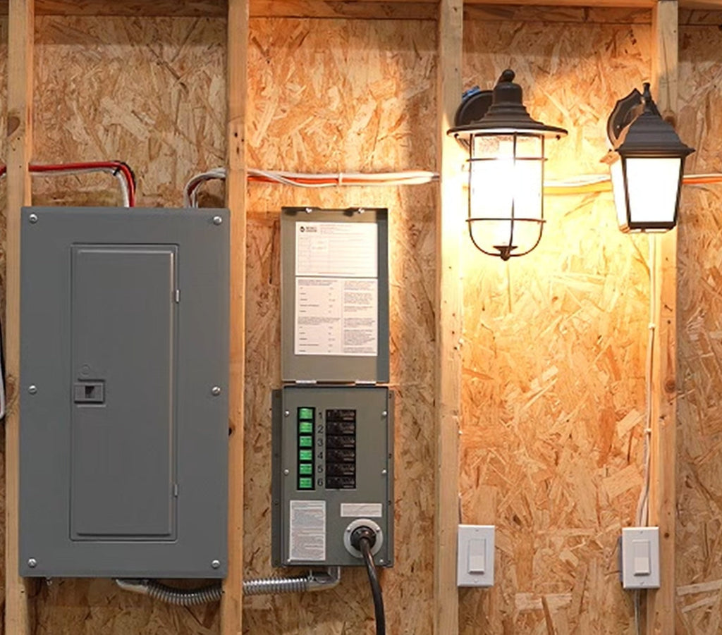 Reacondicionado - Interruptor de transferencia no automático de 6 circuitos, 120 V, 30 A