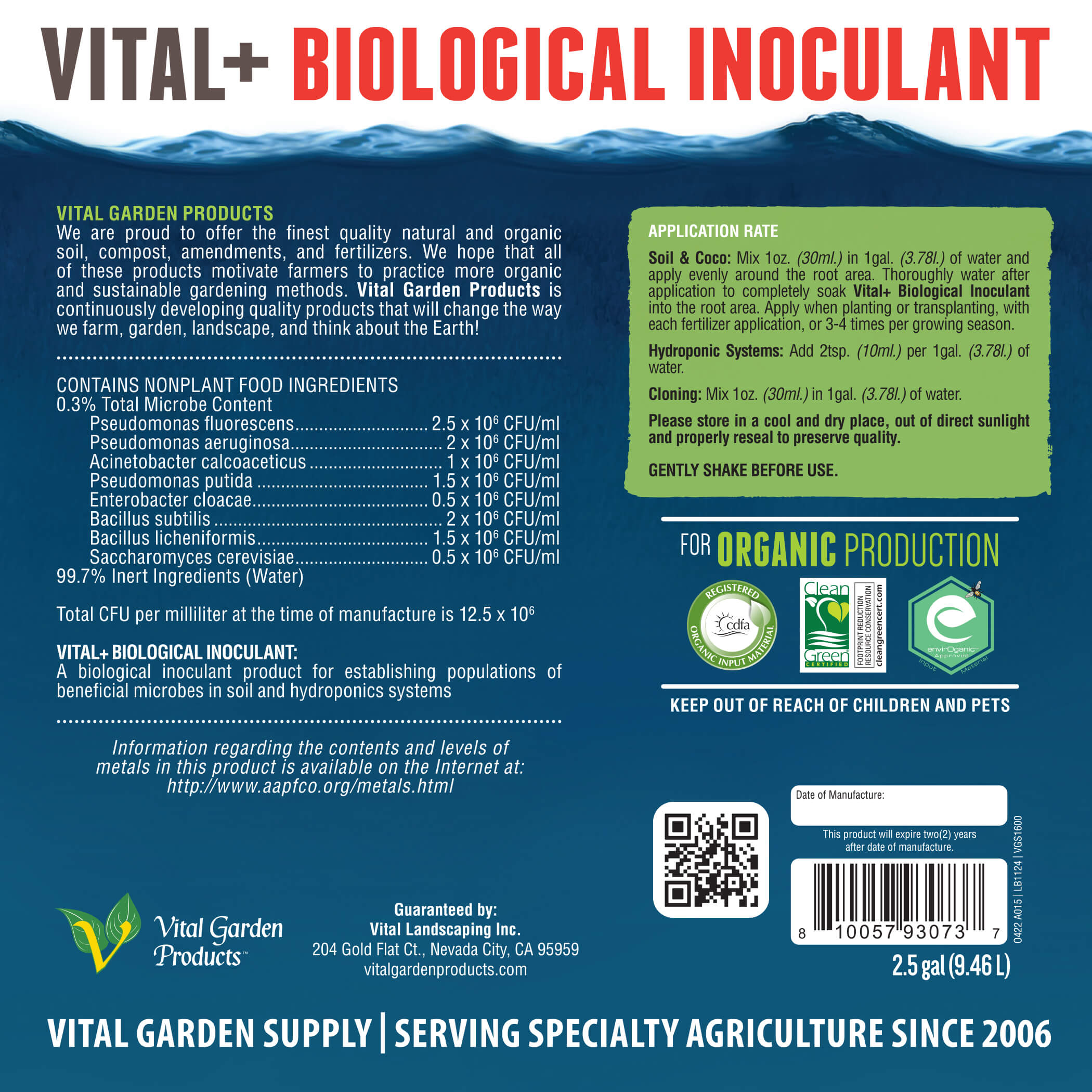 Inoculante Biológico Vital Plus