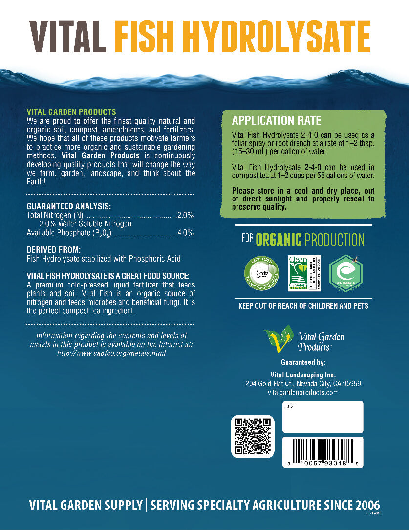 Vital Fish Hydrolysate - Liquid 2-4-0