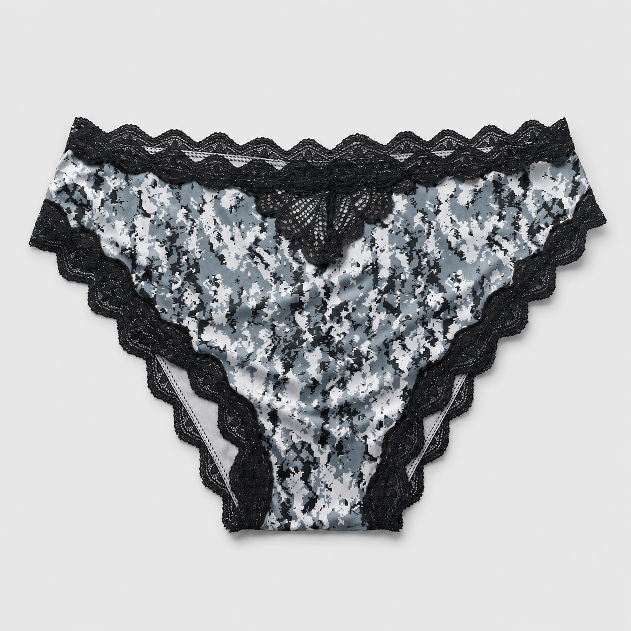 Women's Camo Lace Panty - Envision Black Hunting Underwear - Wilderness Dreams