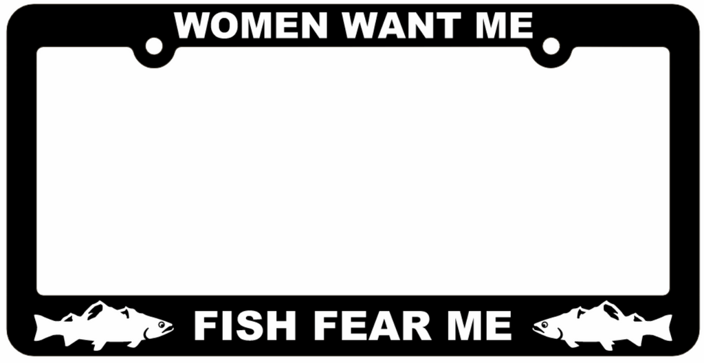 Fishing License Plate Frames
