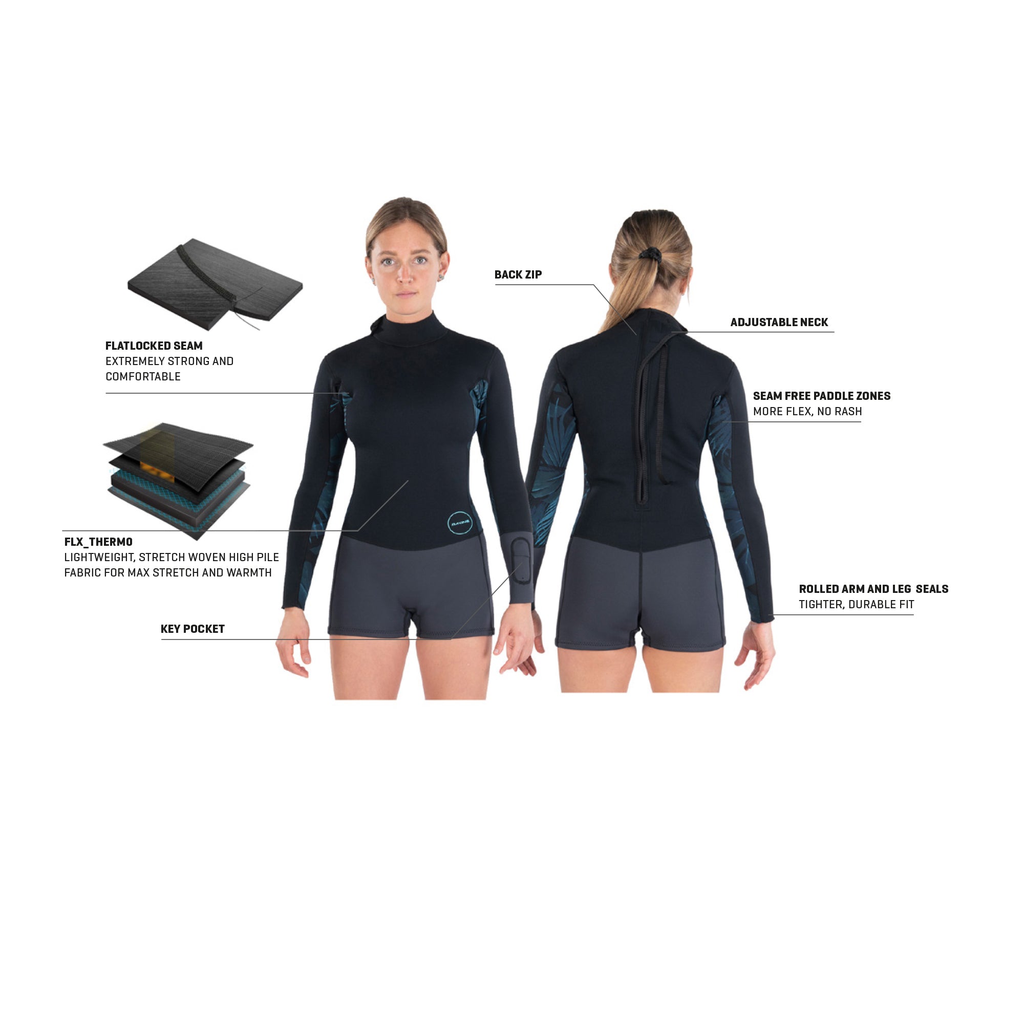 Dakine Traje de Neopreno de Primavera Mission de 2mm para Mujer
