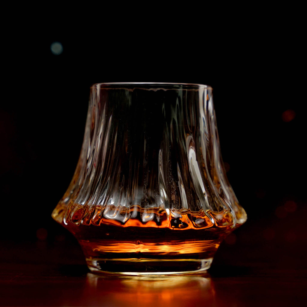 Vaso de whisky de cristal japonés Yama