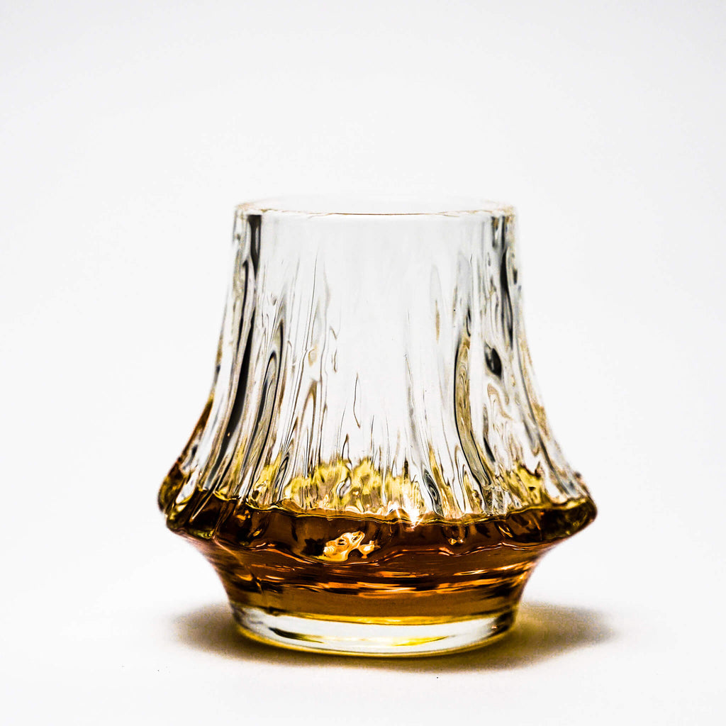 Vaso de whisky de cristal japonés Yama
