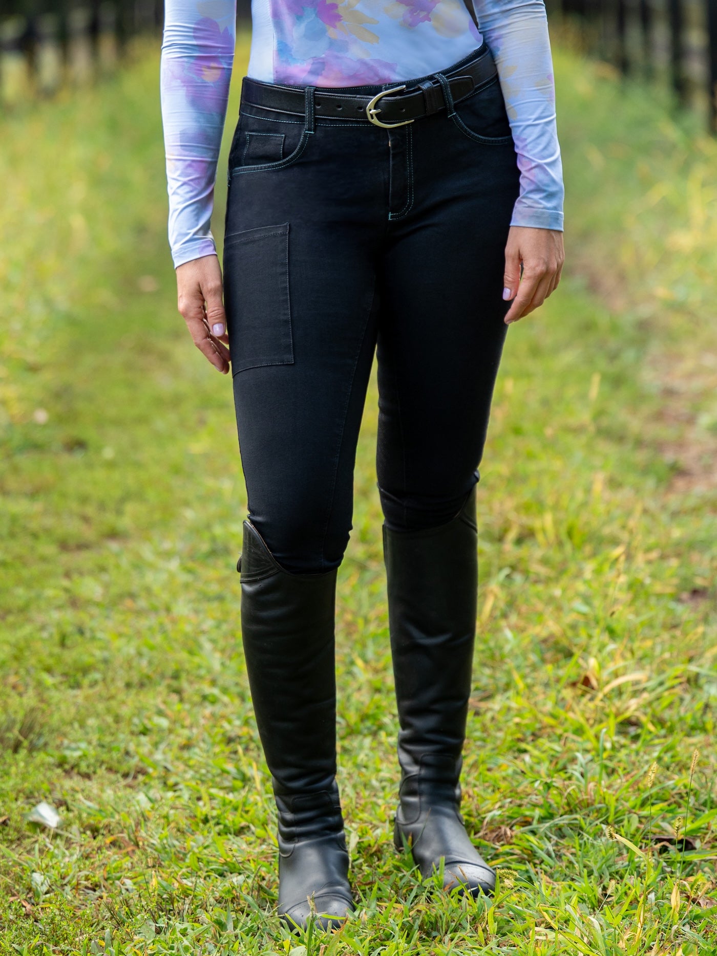 Denim Full Seat Tread Breech