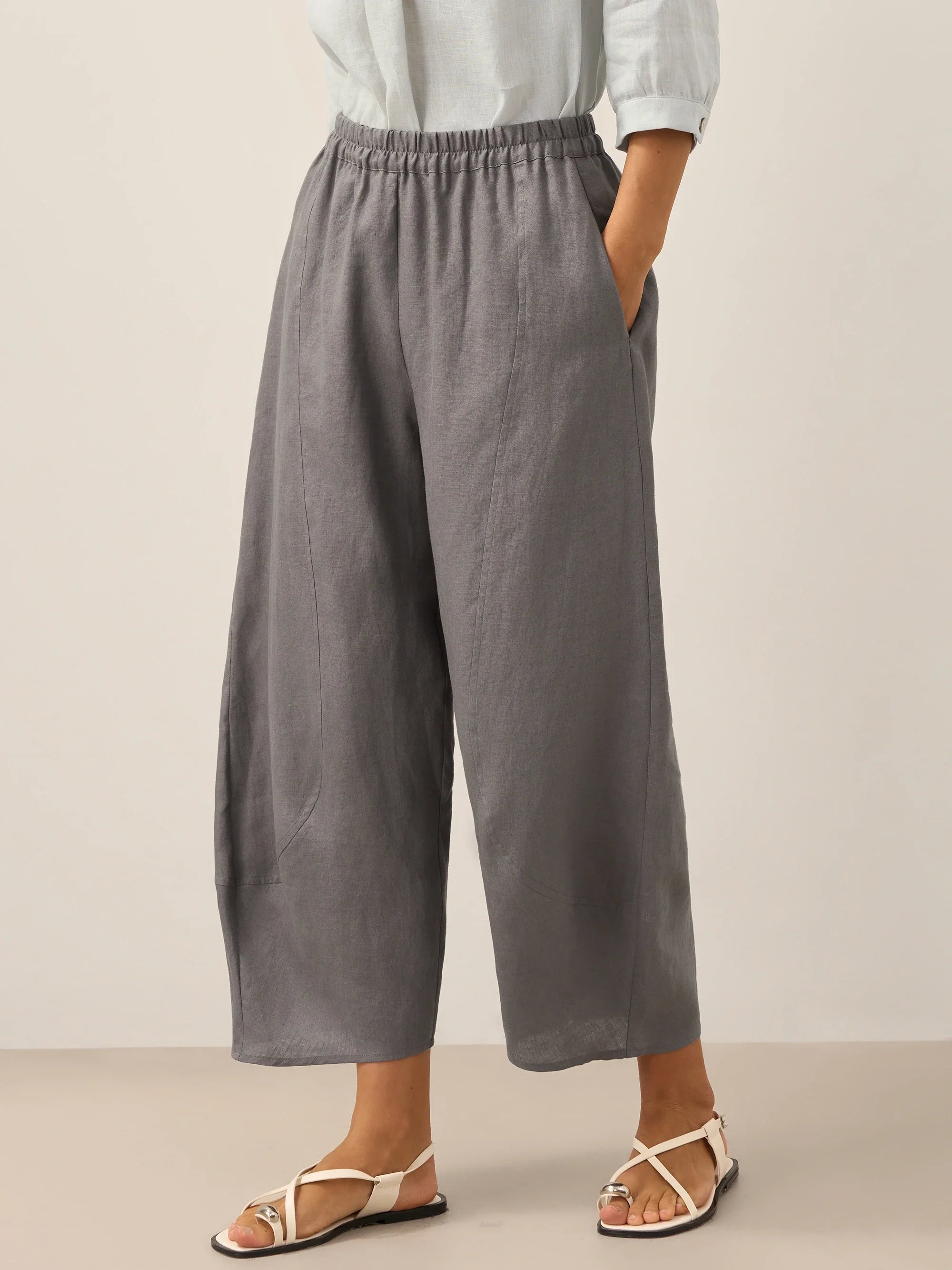 Pantalones Clásicos Tobilleros ZOE 100% Lino