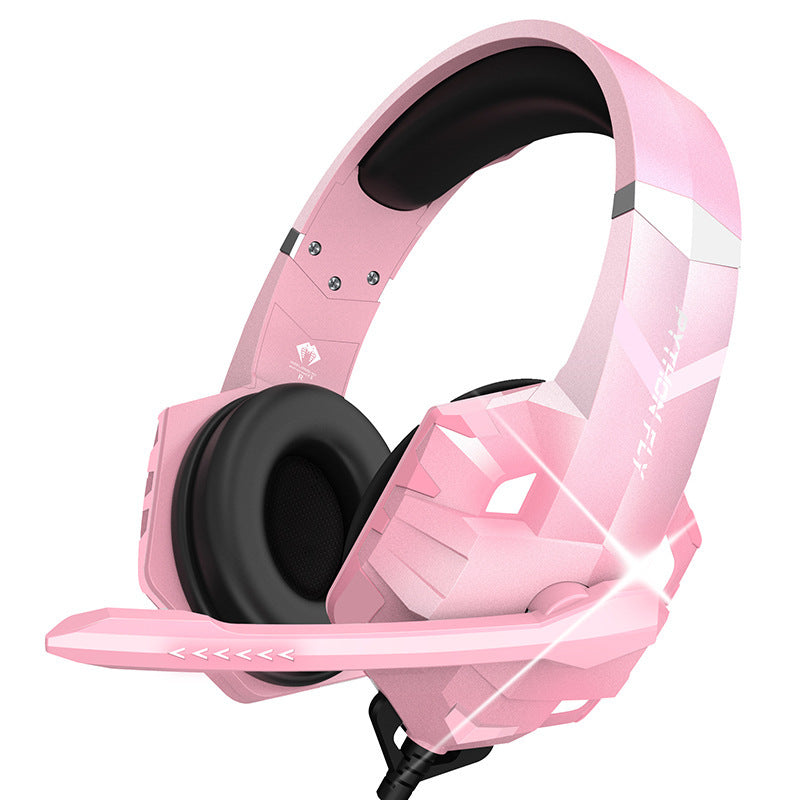 Auriculares Gaming para PC con Micrófono y Luz Respiratoria, con Cable