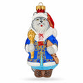 Wolf the Ukrainian Hetman Glass Christmas Ornament
