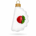 Strawberry Pierogi Varenyk Glass Christmas Ornament
