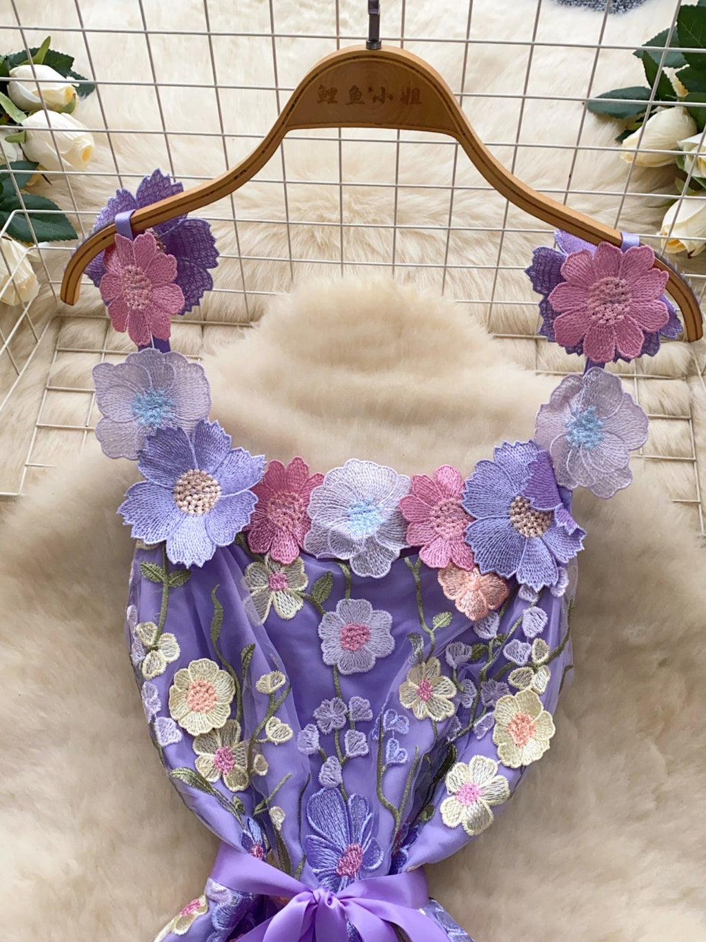 Floral Tie Waist Mini Dress