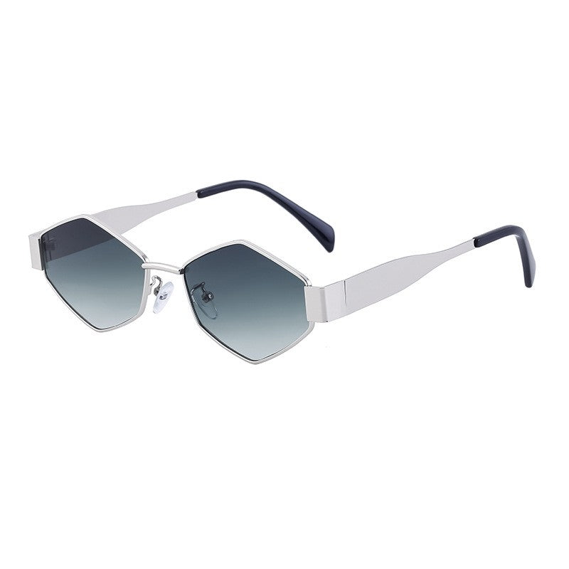 Irregular Metal Sunglasses For Women's Fashion