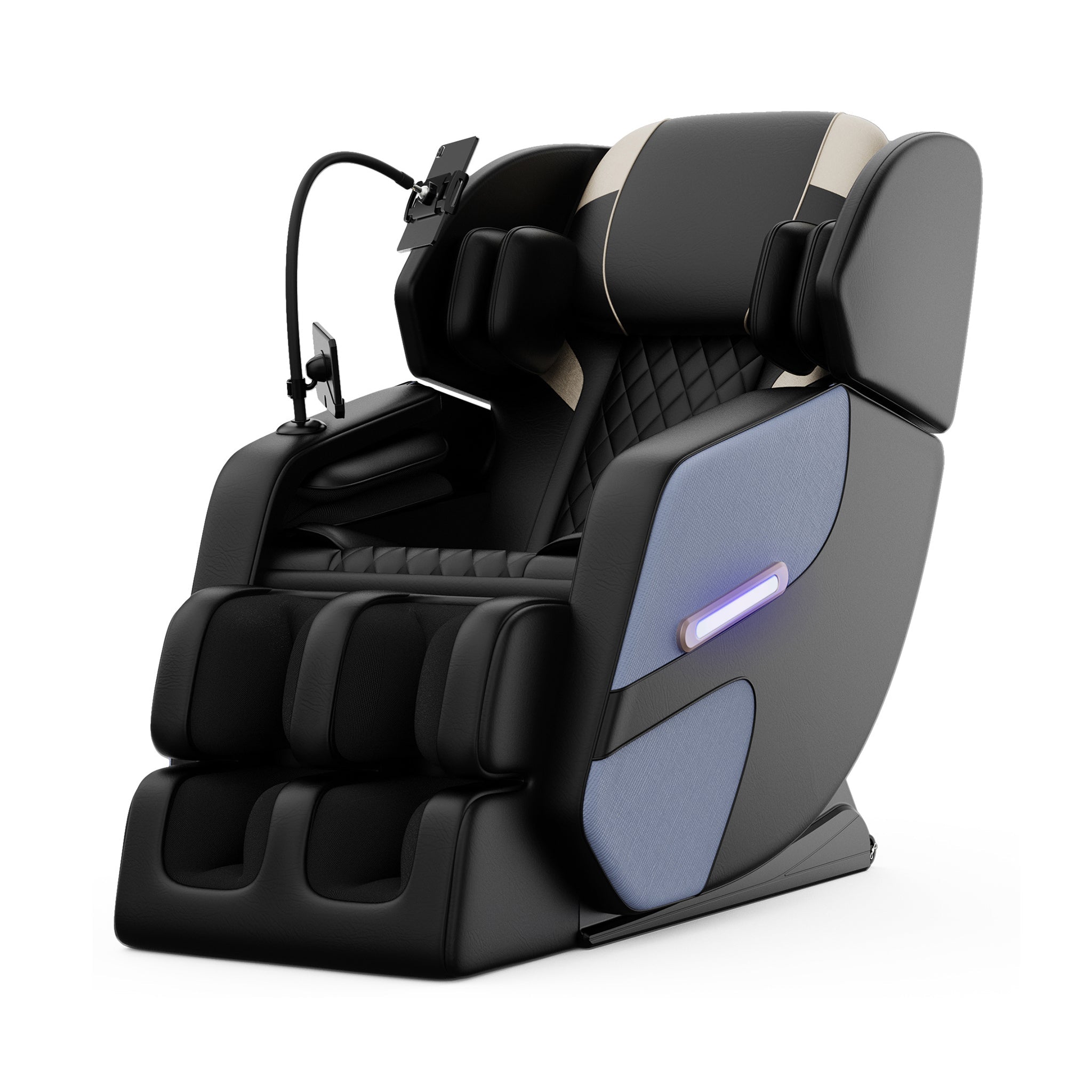 Sillón reclinable de masaje de gravedad cero de cuerpo completo Airvana Imperium con iluminación ambiental (SAK34591)
