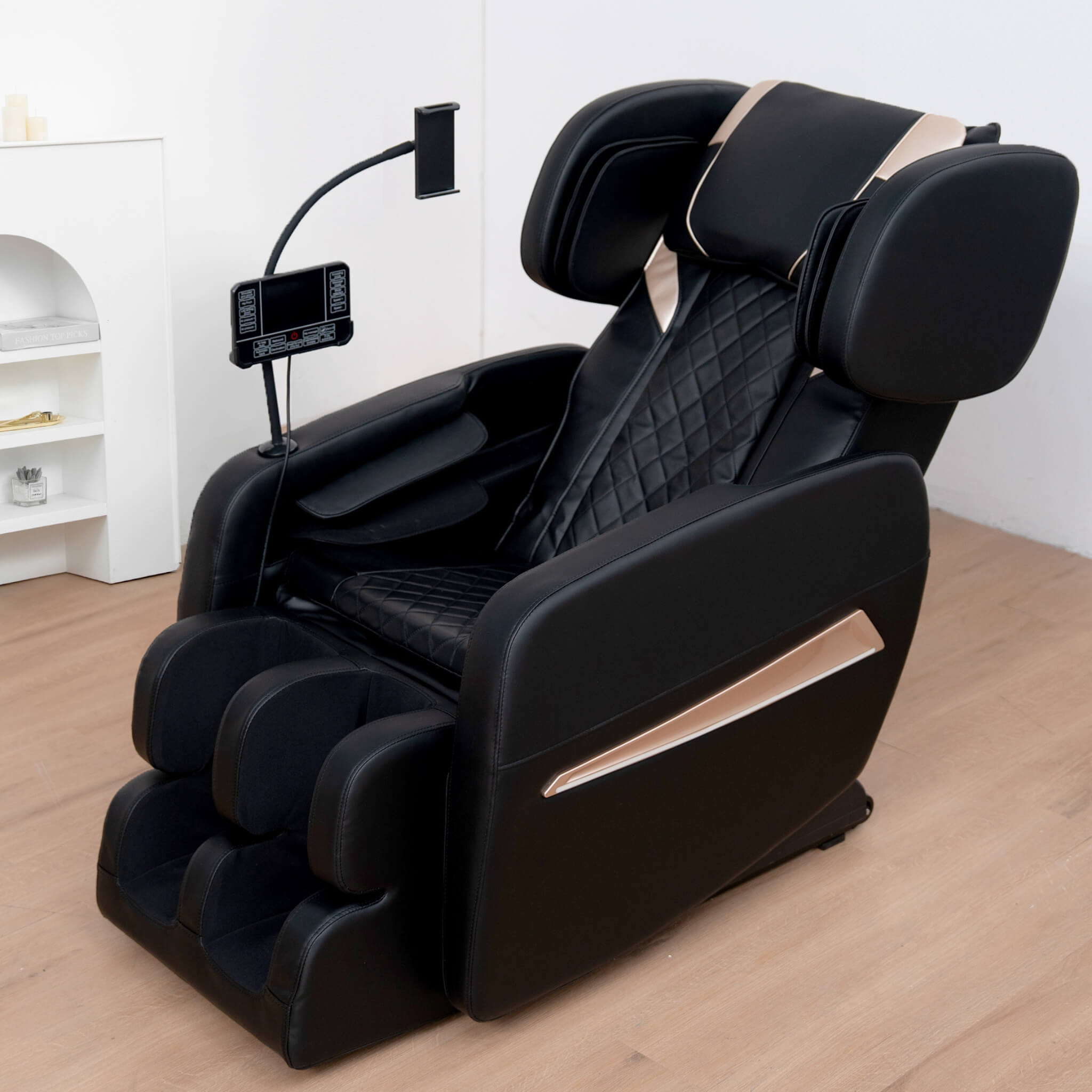 Sillón de masaje de gravedad cero Airvana Nocturne de cuerpo completo con reposapiés retráctil (SAK40593)