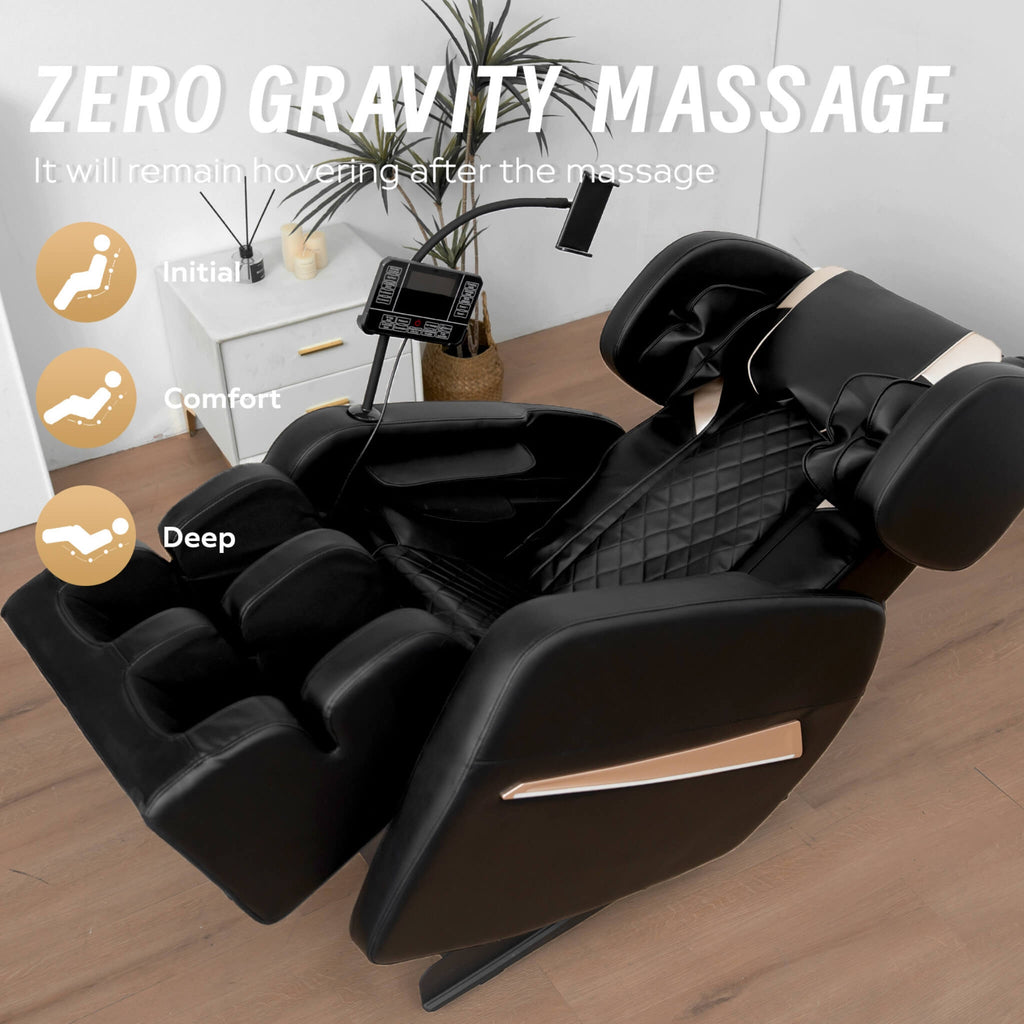 Sillón de masaje de gravedad cero Airvana Nocturne de cuerpo completo con reposapiés retráctil (SAK40593)