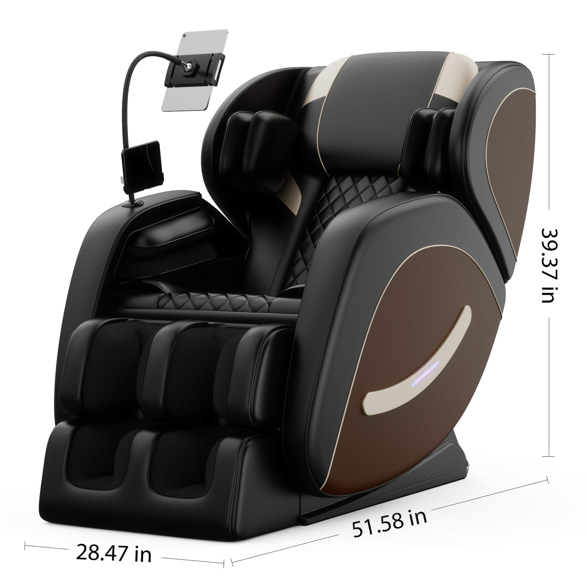 Sillón de masaje de gravedad cero Airvana Sovereign con seis rodillos de masaje (SAK32089)