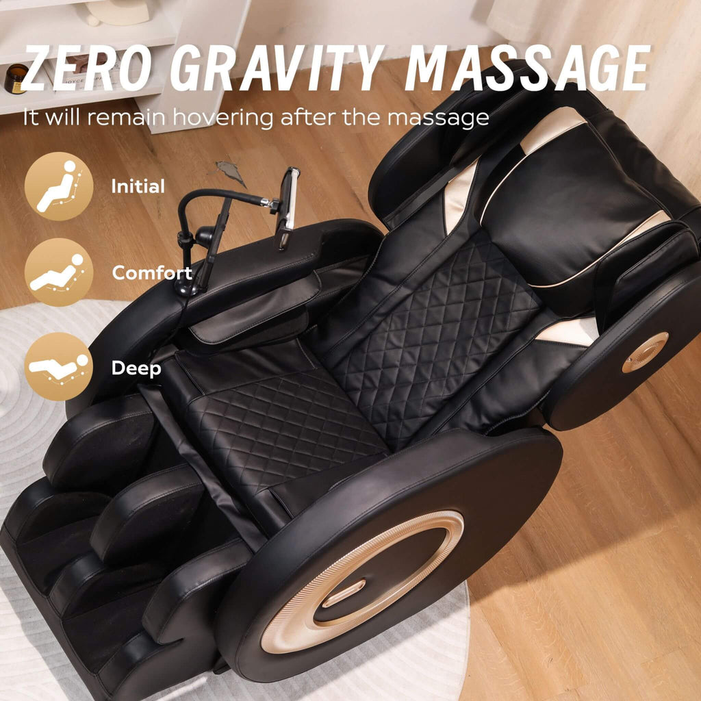 Sillón Reclinable De Masaje Automático De Gravedad Cero Airvana Tranquil Con Presión De Aire Corporal Completa (SAK76018)