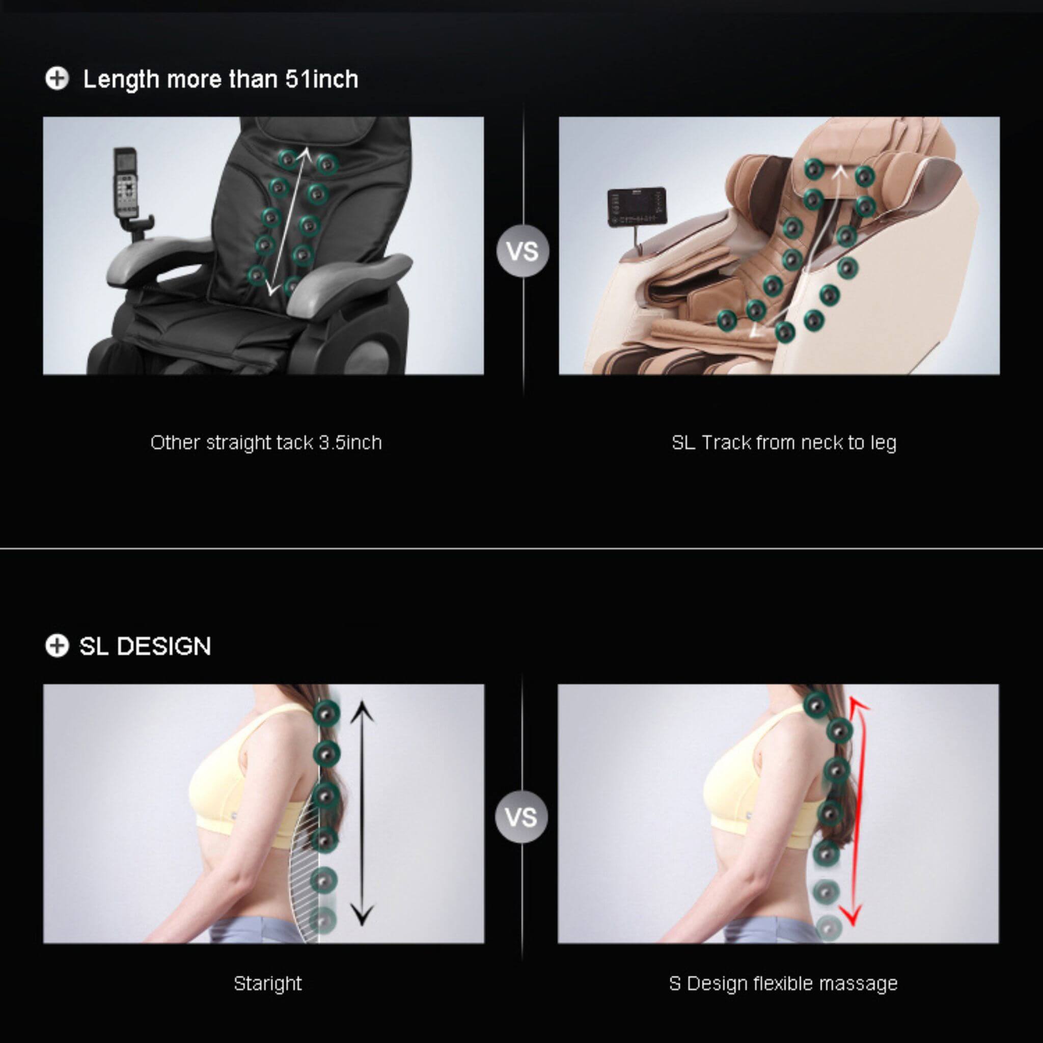 Sillón de masaje Shiatsu de cuerpo completo, gravedad cero, con calor y control por voz Airvana Zenith (SAK93154)