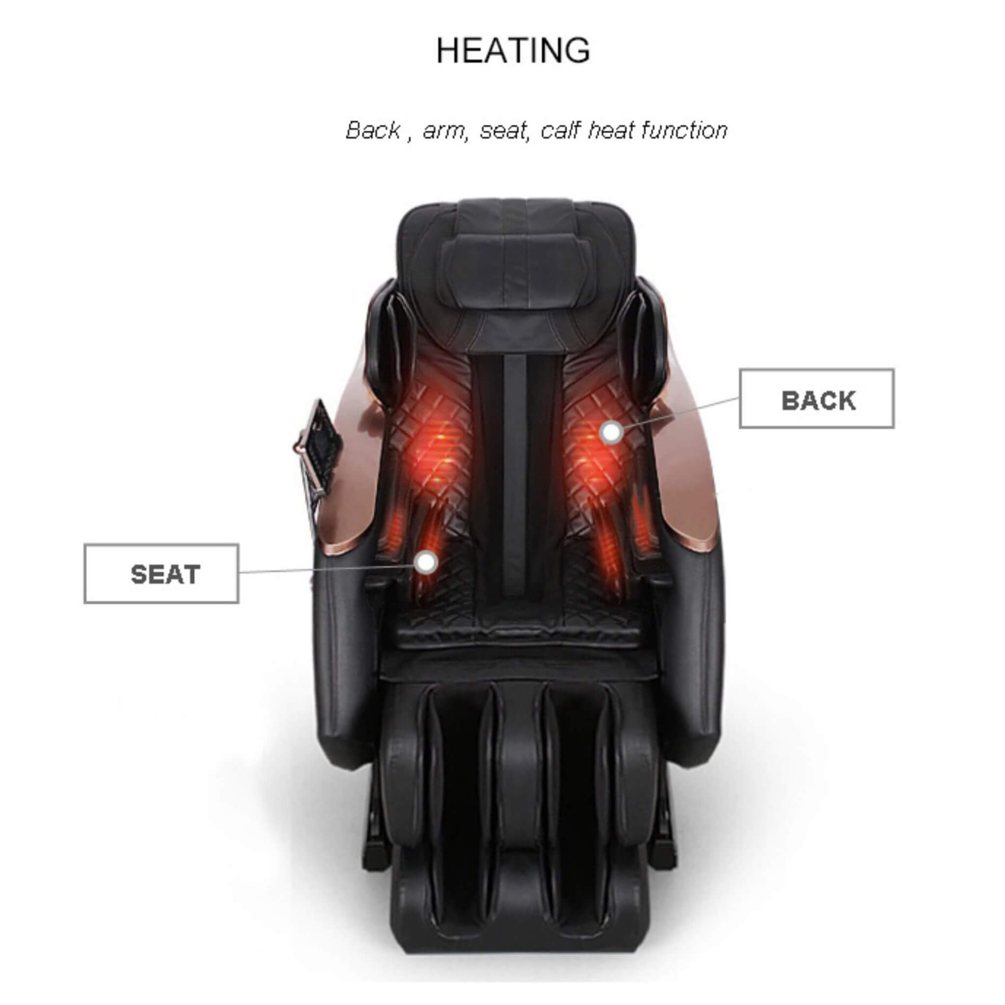 Sillón de masaje Shiatsu de cuerpo completo, gravedad cero, con calor y control por voz Airvana Zenith (SAK93154)