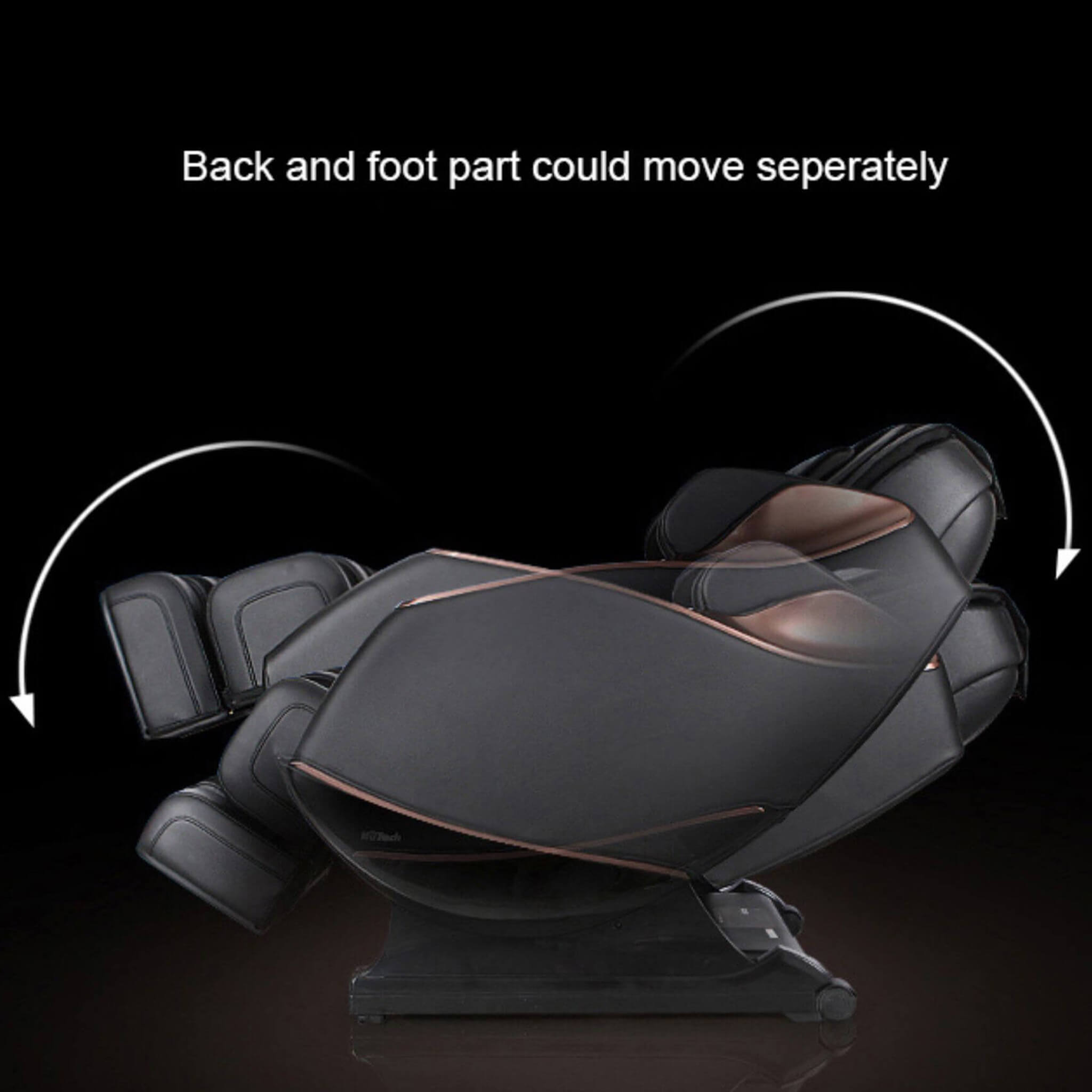 Sillón de masaje Shiatsu de cuerpo completo, gravedad cero, con calor y control por voz Airvana Zenith (SAK93154)