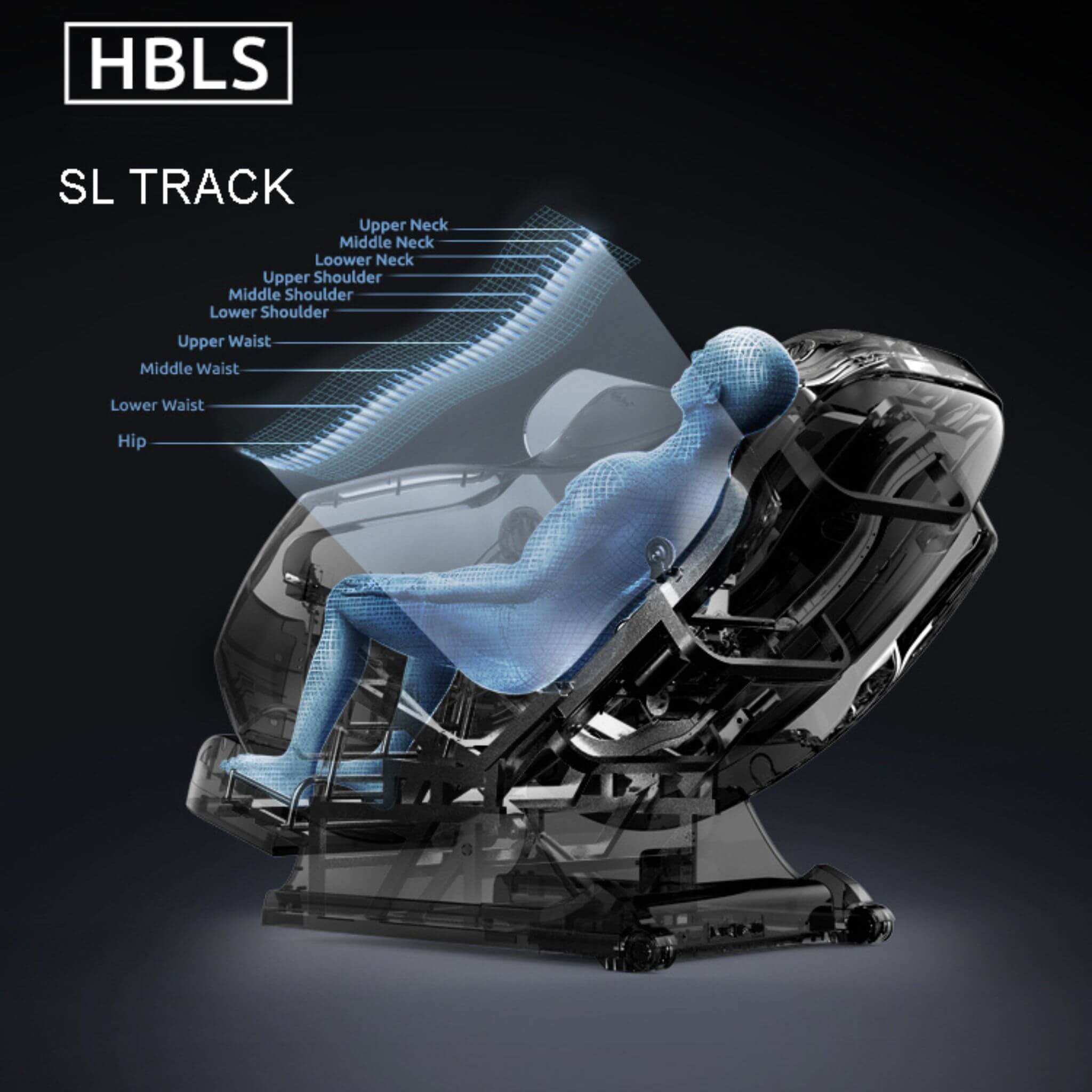 Sillón de masaje Shiatsu de cuerpo completo, gravedad cero, con calor y control por voz Airvana Zenith (SAK93154)