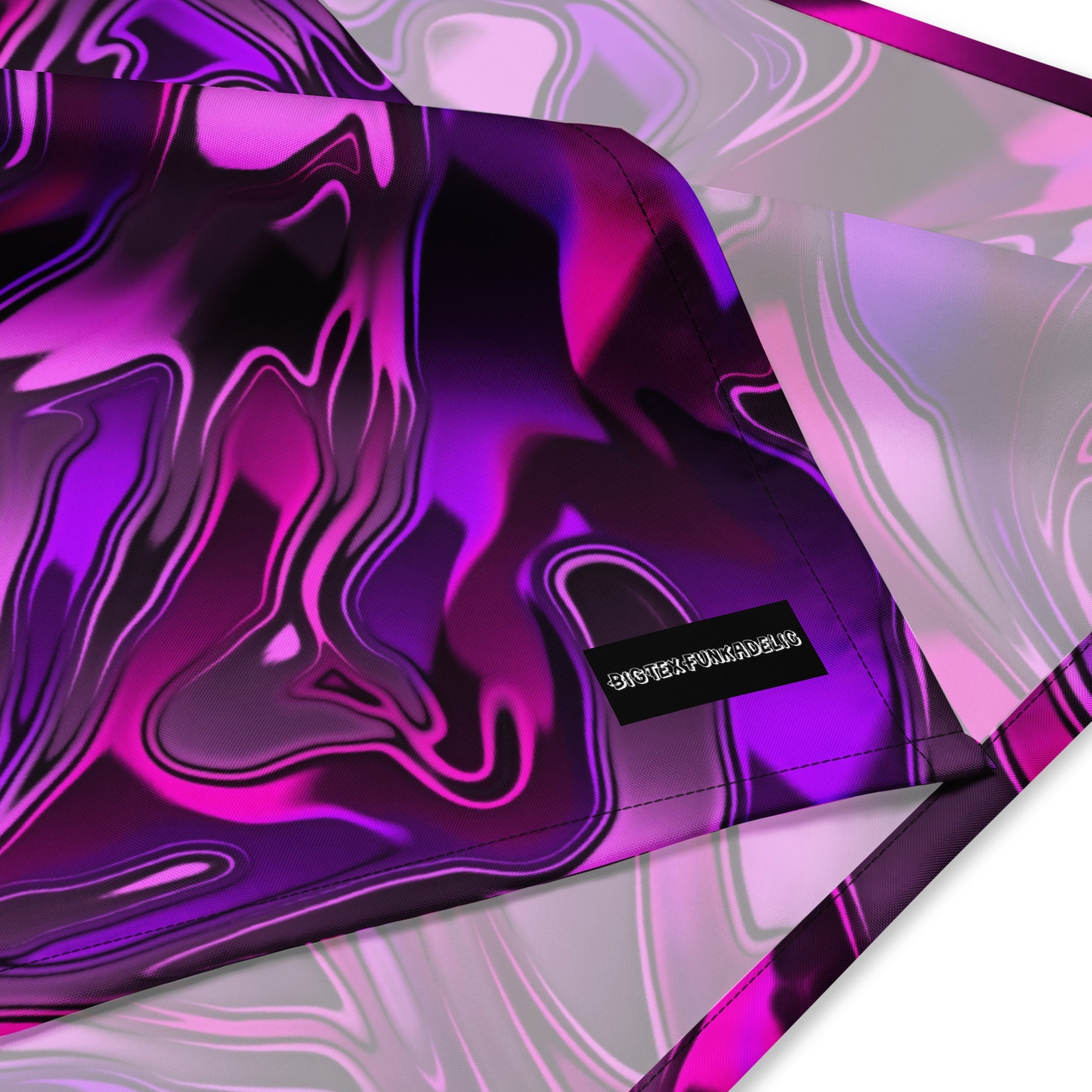 Bandana de Rave con Fundido Cromático Rosa y Morado
