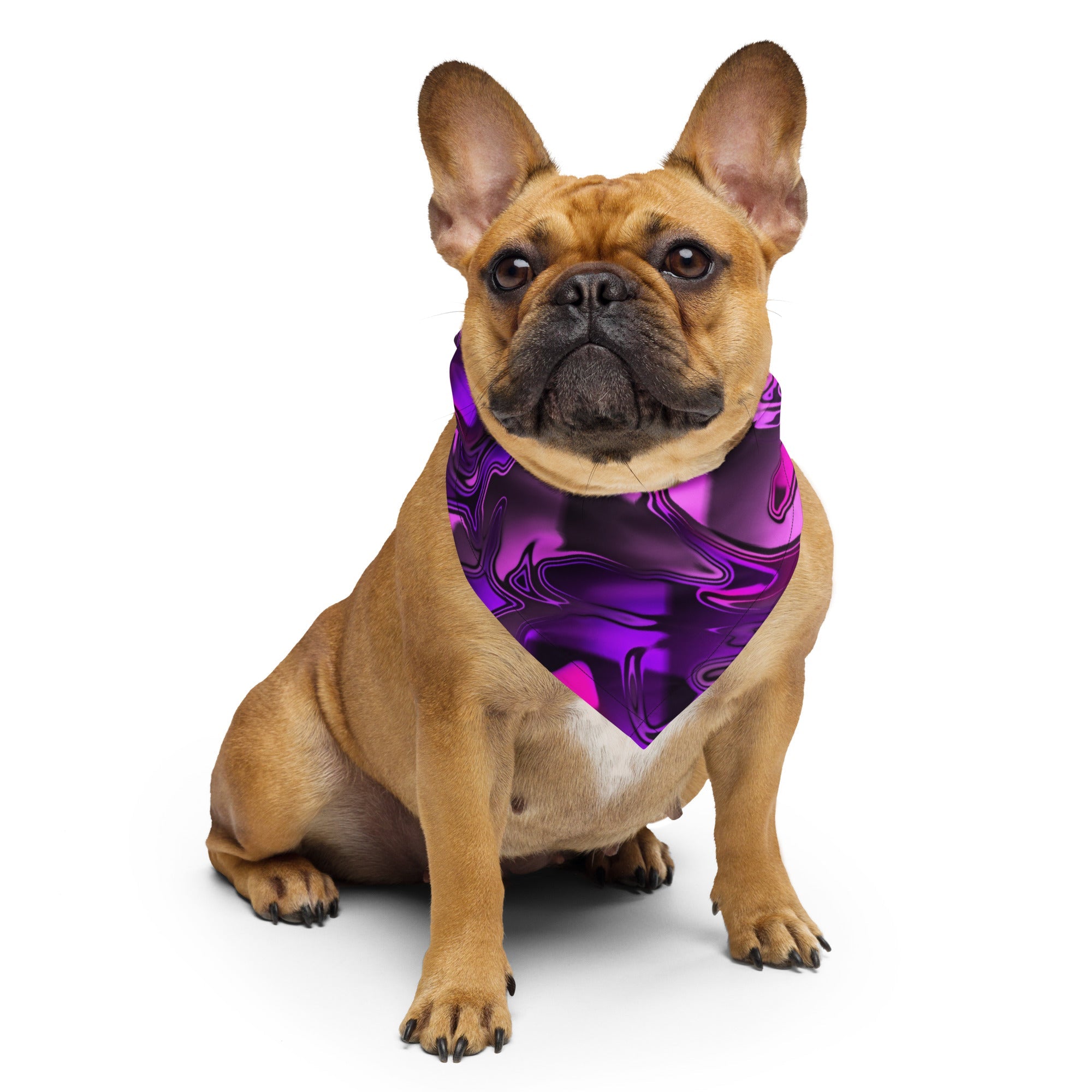 Bandana de Rave con Fundido Cromático Rosa y Morado
