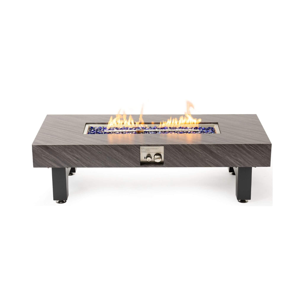 Mesa fogonera exterior moderna de propano Alora de 54 pulgadas con cubierta impermeable (SAK42628)