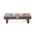 Mesa fogonera exterior moderna de propano Alora de 54 pulgadas con cubierta impermeable (SAK42628)