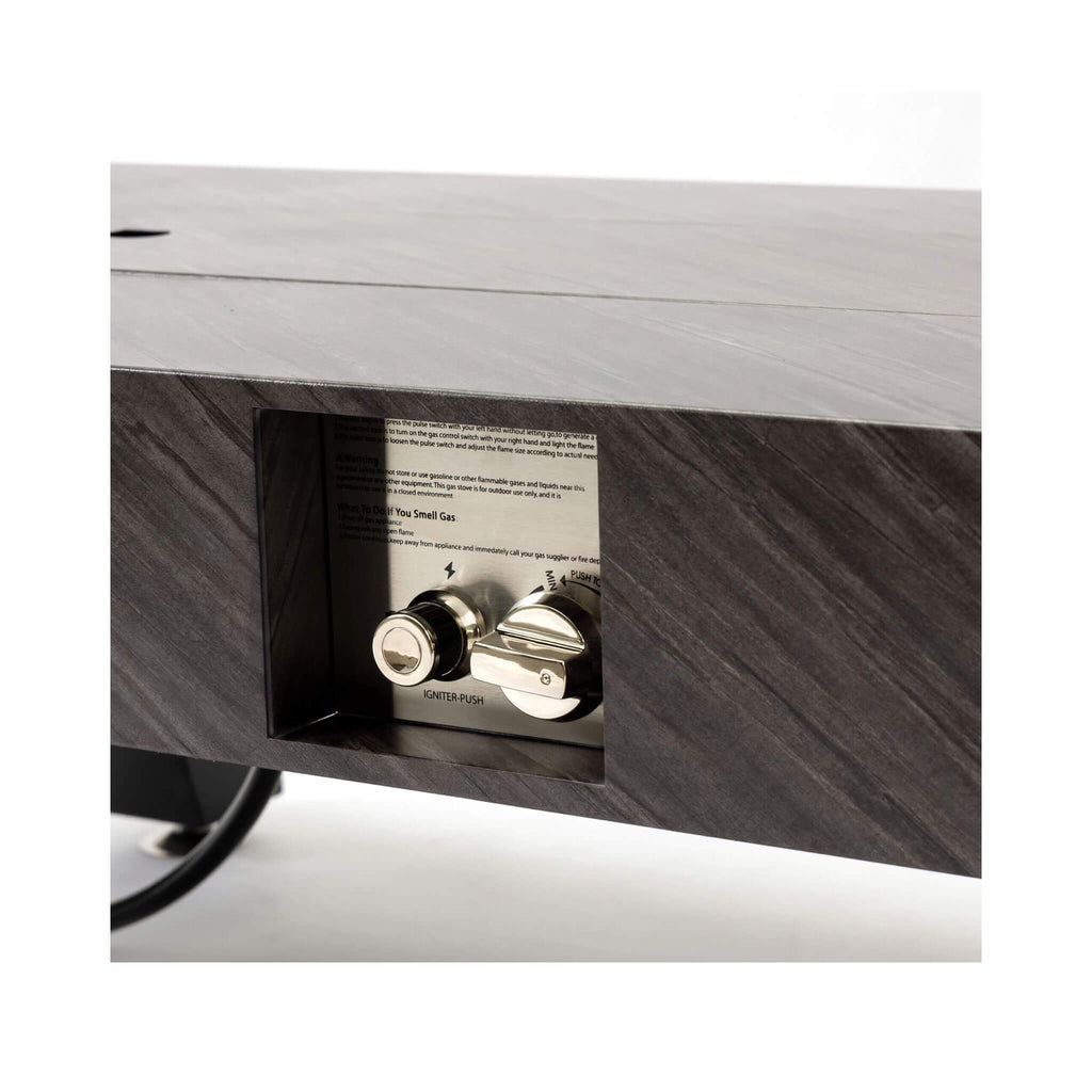 Mesa fogonera exterior moderna de propano Alora de 54 pulgadas con cubierta impermeable (SAK42628)