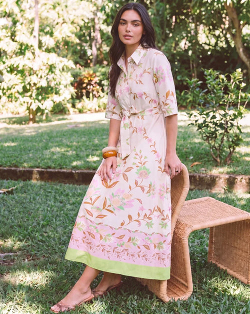 Anika Dress (Ivory Flower)