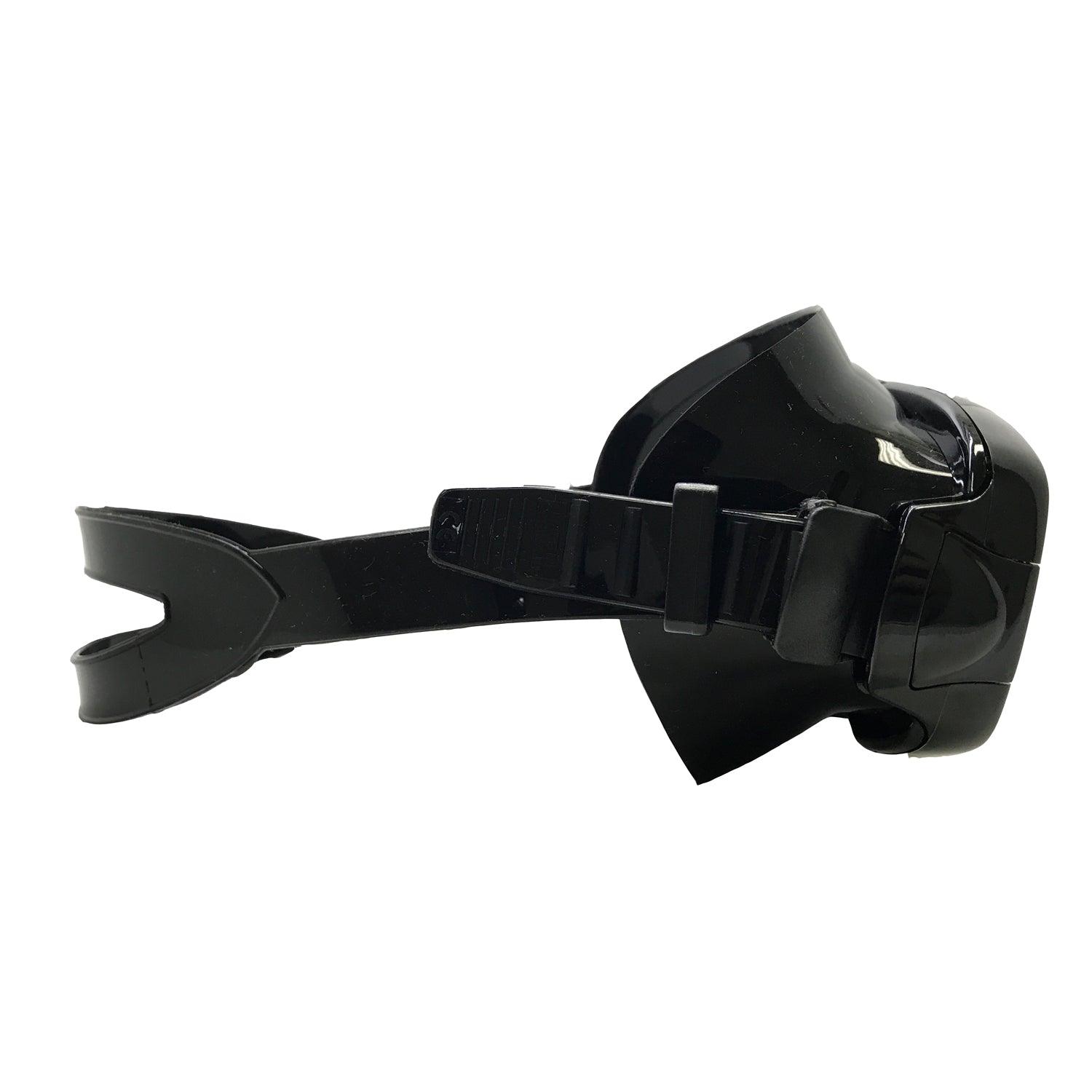 Scuba Choice Dive Mask With Blue Mirror Coated Lense + Black Snorkel Combo