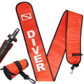 Scuba Diving 6ft Surface Marker Signal Tube Oral & Standard BC Hose Inflator