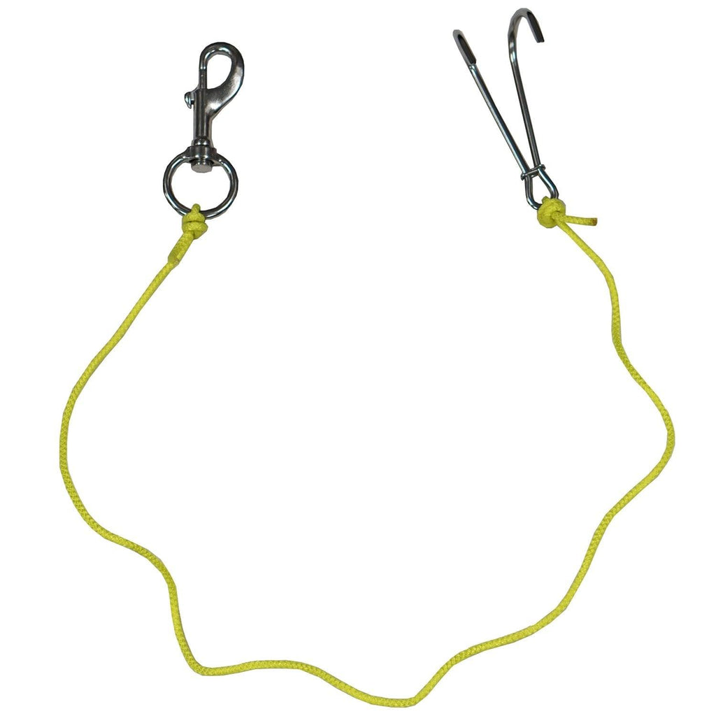 Scuba Choice Heavy duty 6mm Stainless steel Reef Drift Hook w/ Rope and Clip