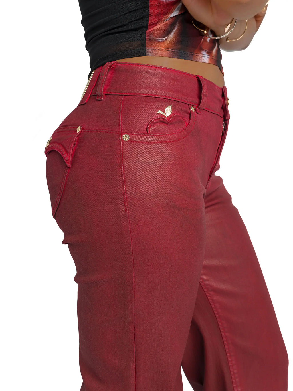Vaquero de tiro bajo y pierna ancha - Red Delicious