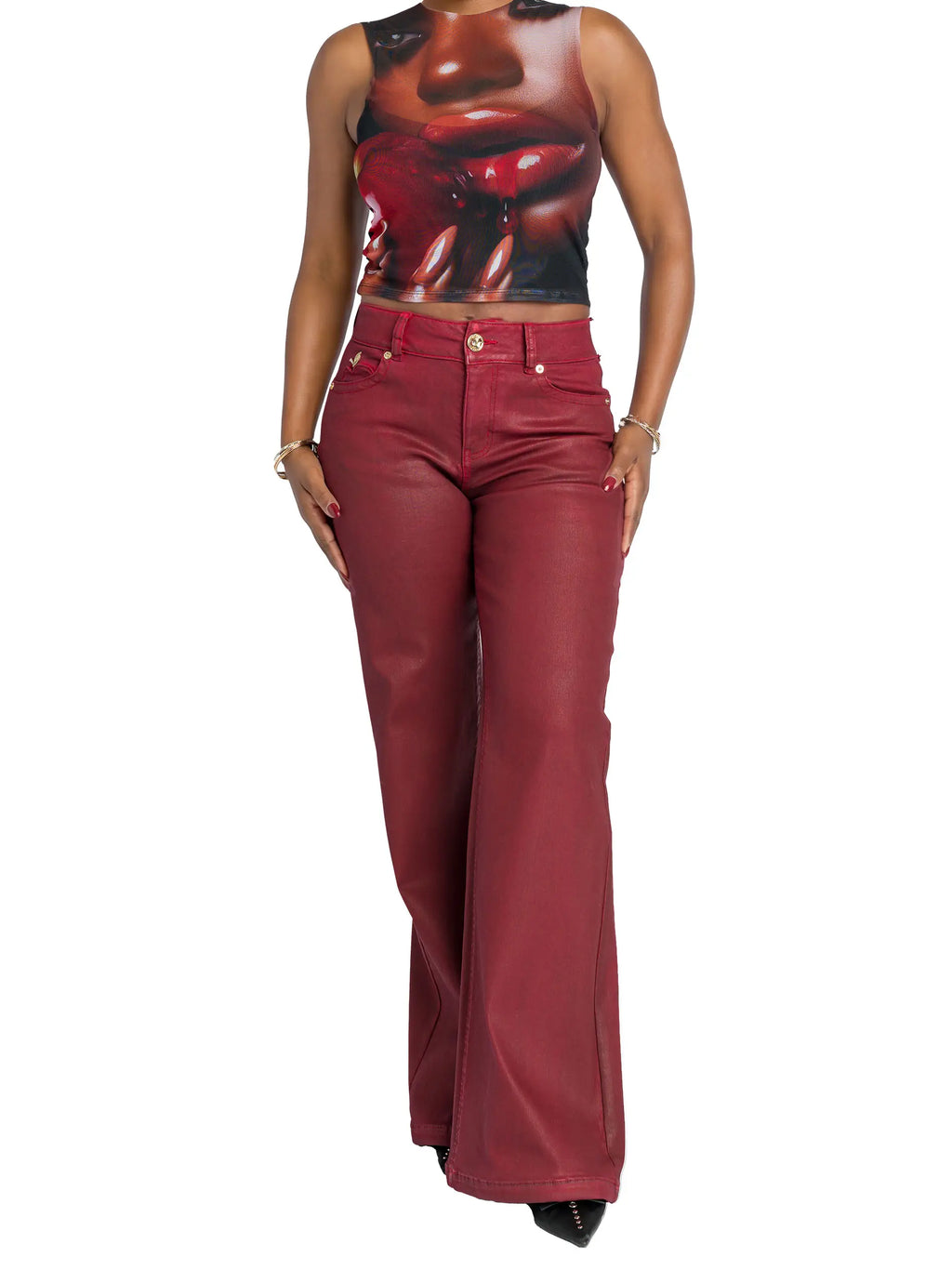 Vaquero de tiro bajo y pierna ancha - Red Delicious