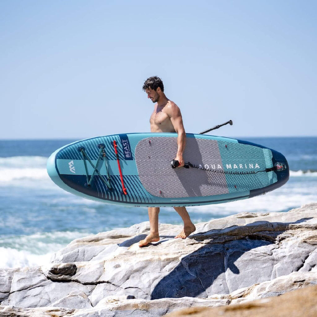 Aqua Marina Beast 10FT Tabla de SUP Hinchable Avanzada All-Around con Remo Híbrido de Carbono [BT-23BEP] (SAK89512)