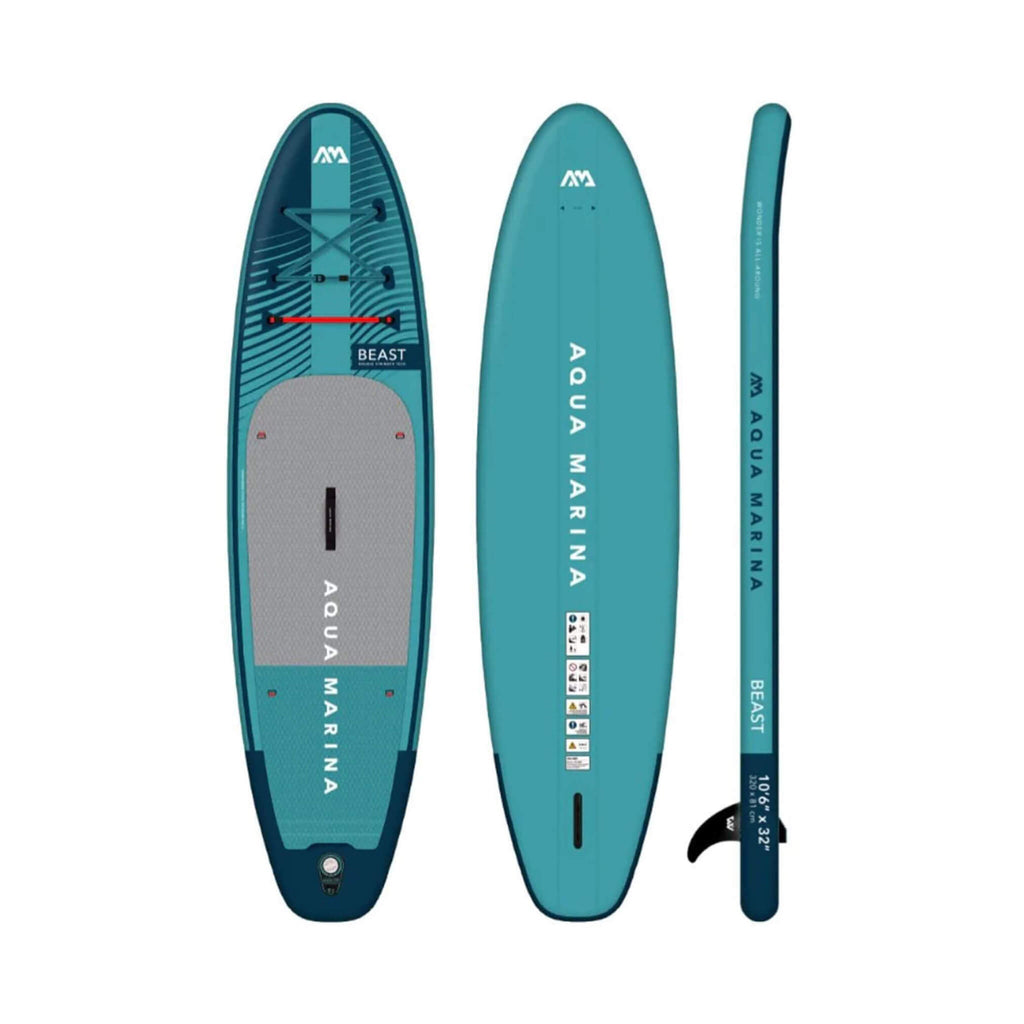 Aqua Marina Beast 10FT Tabla de SUP Hinchable Avanzada All-Around con Remo Híbrido de Carbono [BT-23BEP] (SAK89512)
