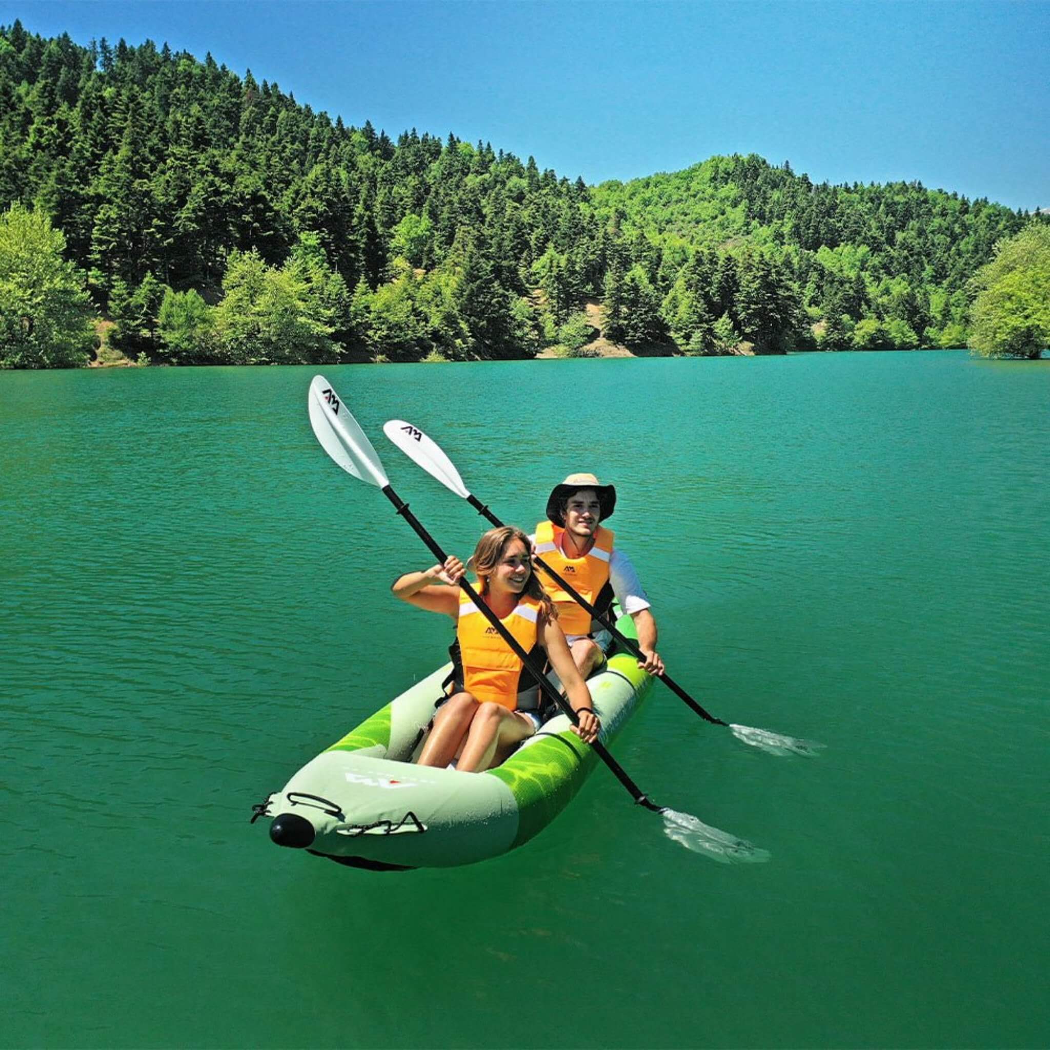 Kayak hinchable recreativo Aqua Marina Betta de 14 pies para 2 personas con remos [BE-412] (SAK01375)