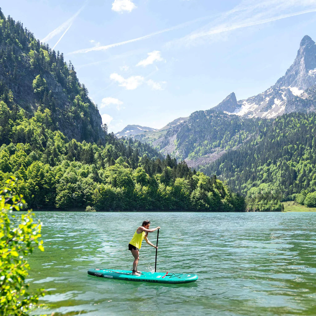Aqua Marina Breeze 9FT Verde Compacto SUP Hinchable con Tecnología Drop Stitch Light [BT-23BRP] (SAK68745)