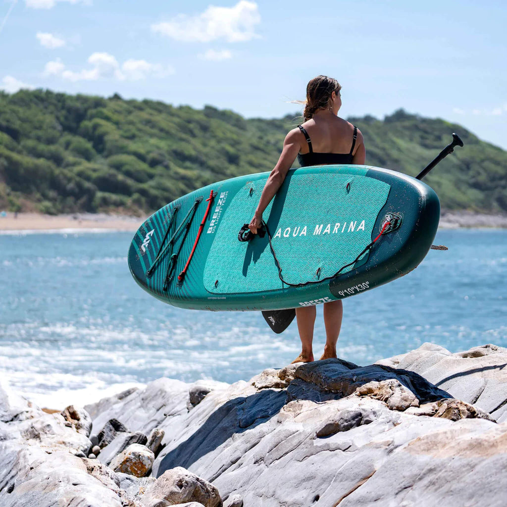 Aqua Marina Breeze 9FT Verde Compacto SUP Hinchable con Tecnología Drop Stitch Light [BT-23BRP] (SAK68745)