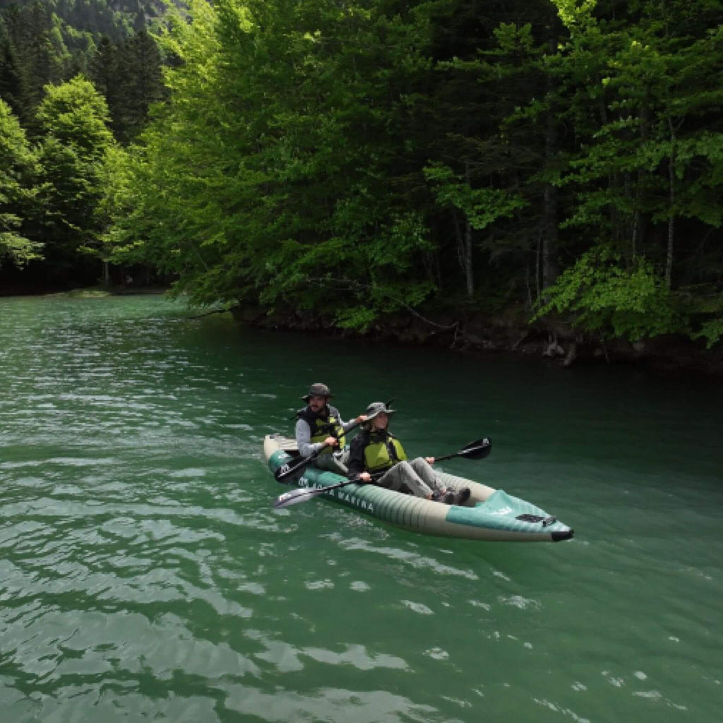 Kayak de pesca Aqua Marina Caliber 13FT con asiento de pesca plegable [remo excluido] [CA-398] (SAK23467)