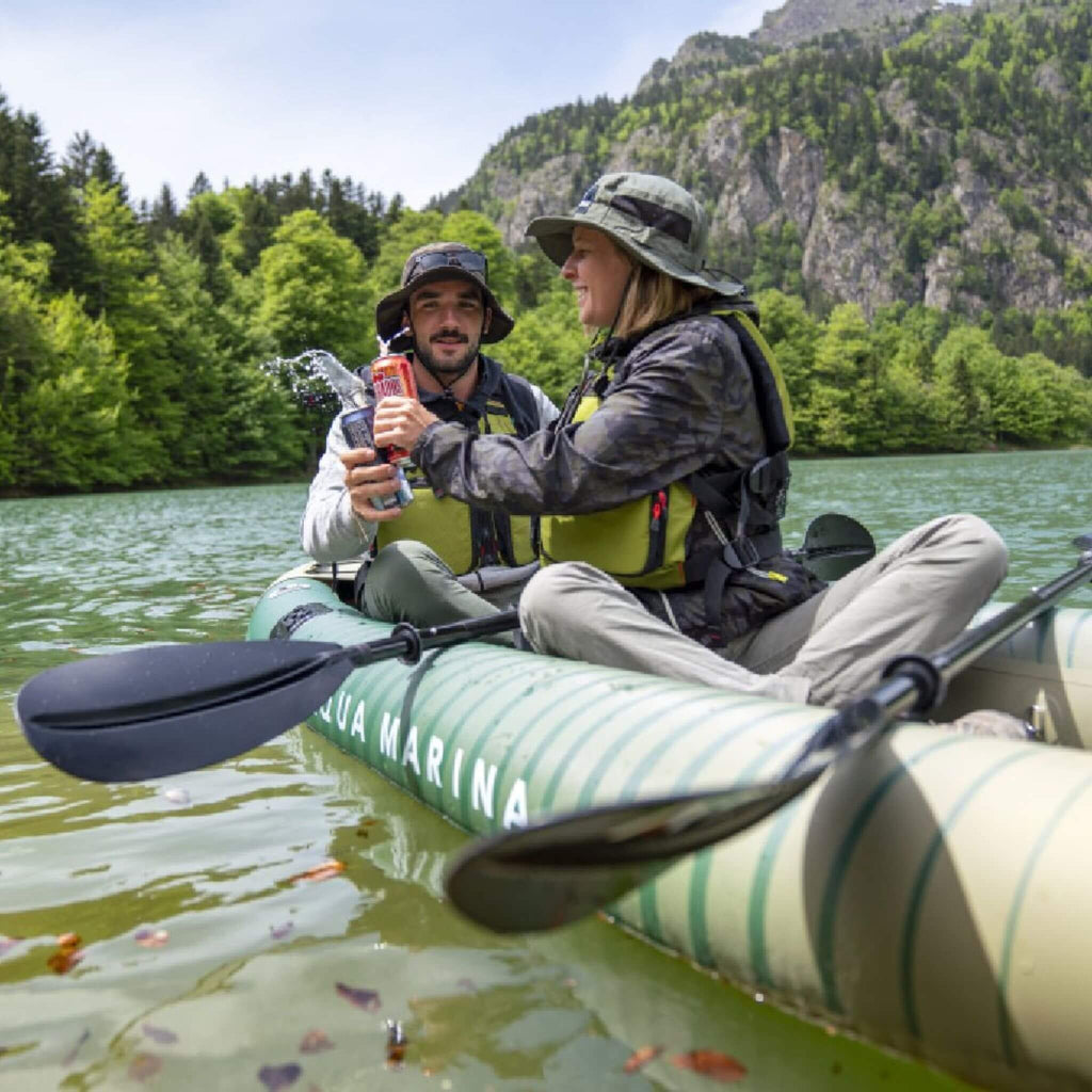 Kayak de pesca Aqua Marina Caliber 13FT con asiento de pesca plegable [remo excluido] [CA-398] (SAK23467)