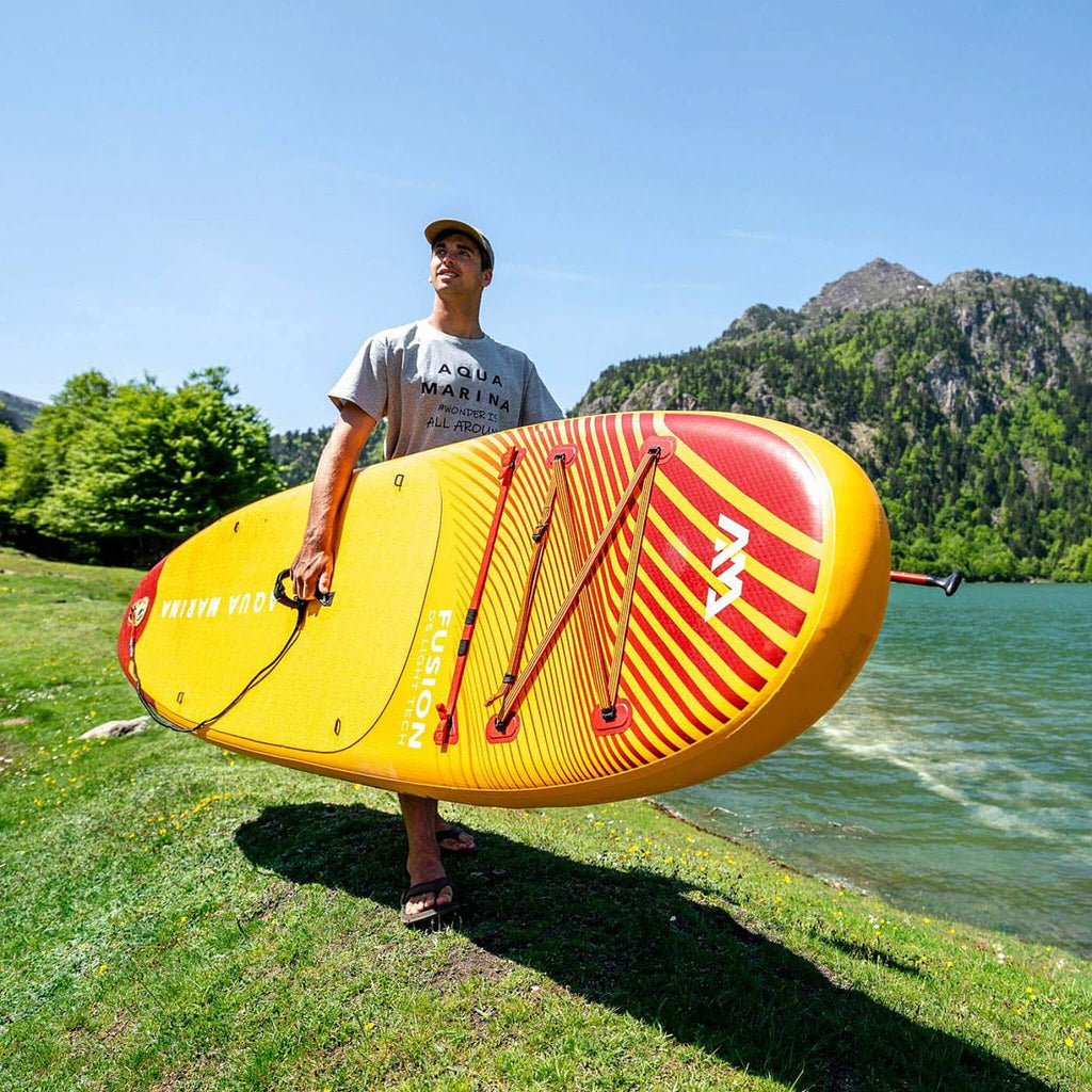 Aqua Marina Fusion 10FT Tabla de Paddle Surf All-Around Premium con Capas de Riel de PVC Duradero y Almohadilla de EVA Ranurada [BT-23FUP] (SAK37195)