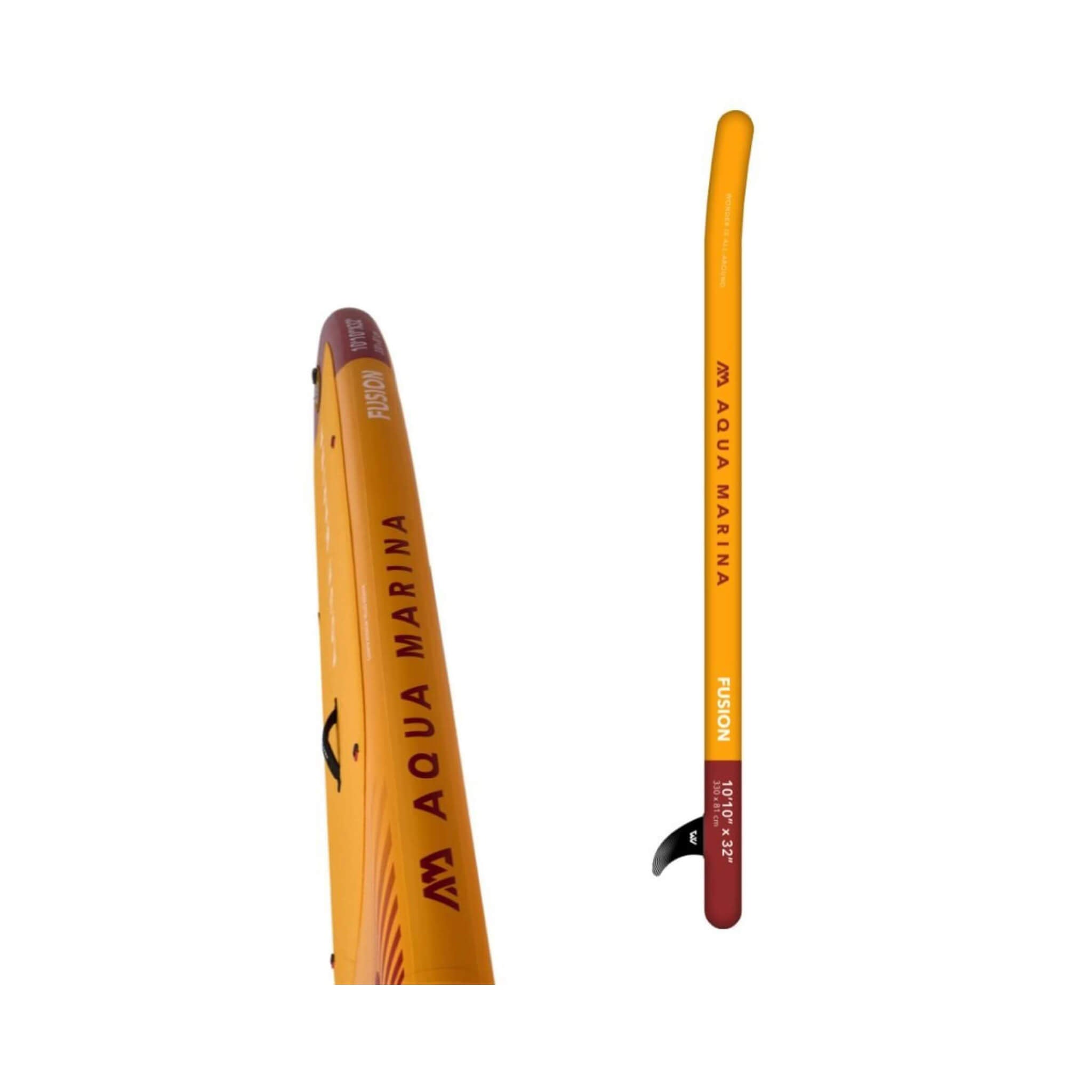 Aqua Marina Fusion 10FT Tabla de Paddle Surf All-Around Premium con Capas de Riel de PVC Duradero y Almohadilla de EVA Ranurada [BT-23FUP] (SAK37195)